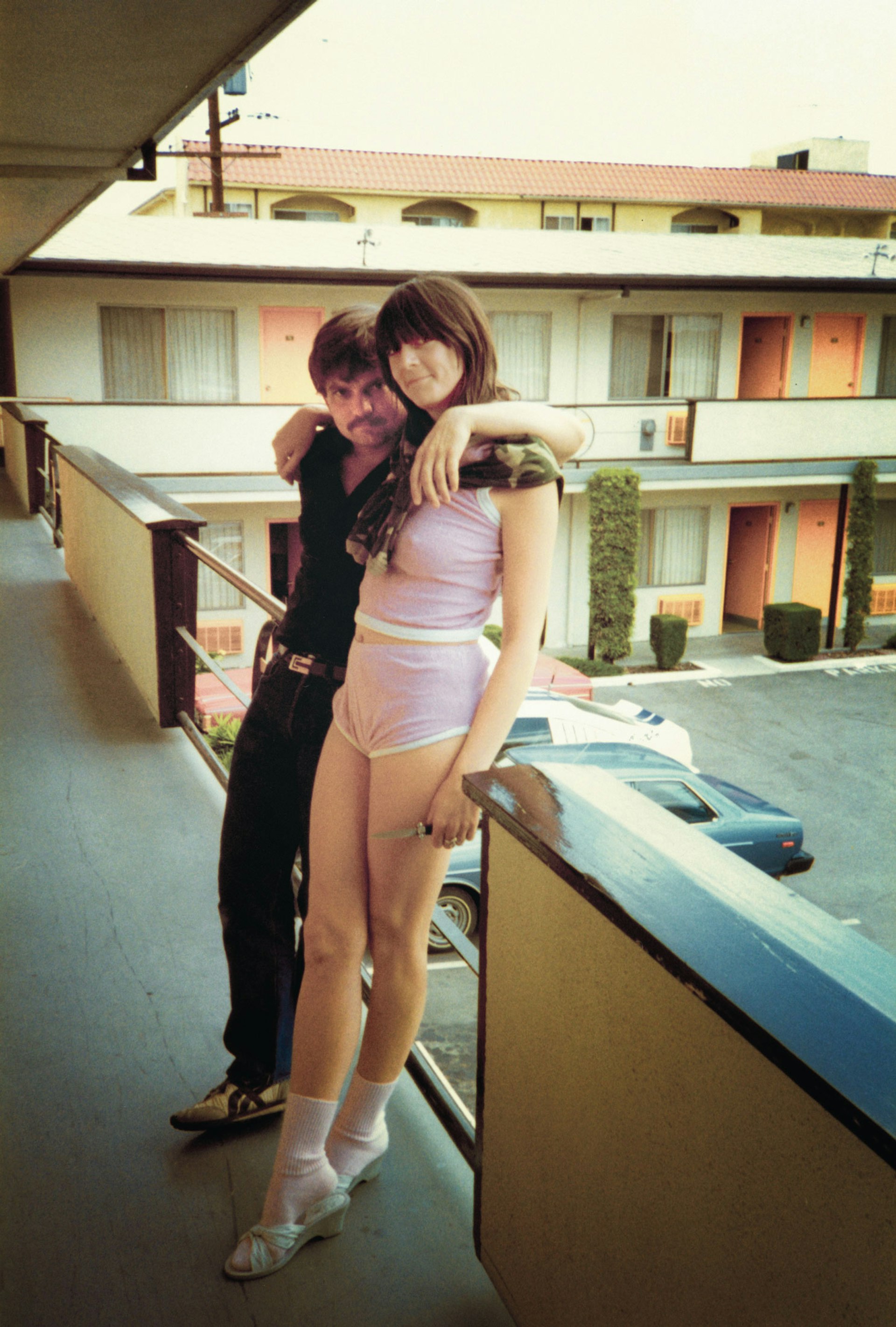 With Skot at the Throbbing Gristle motel, Los Angeles, 1981. Photo by Chris Carter
