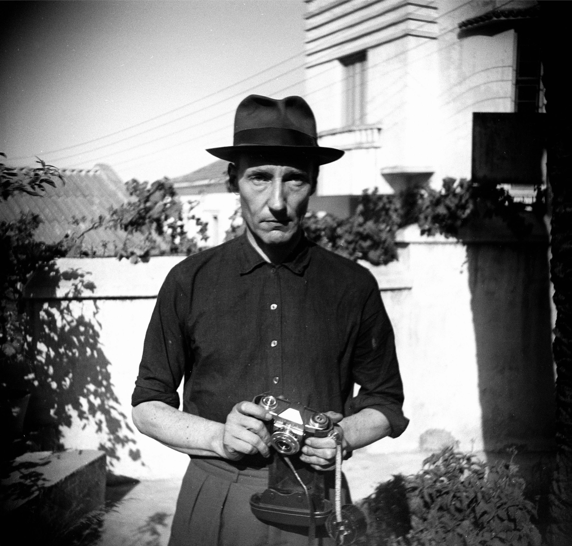 Burroughs in Tangier, photographer unknown.