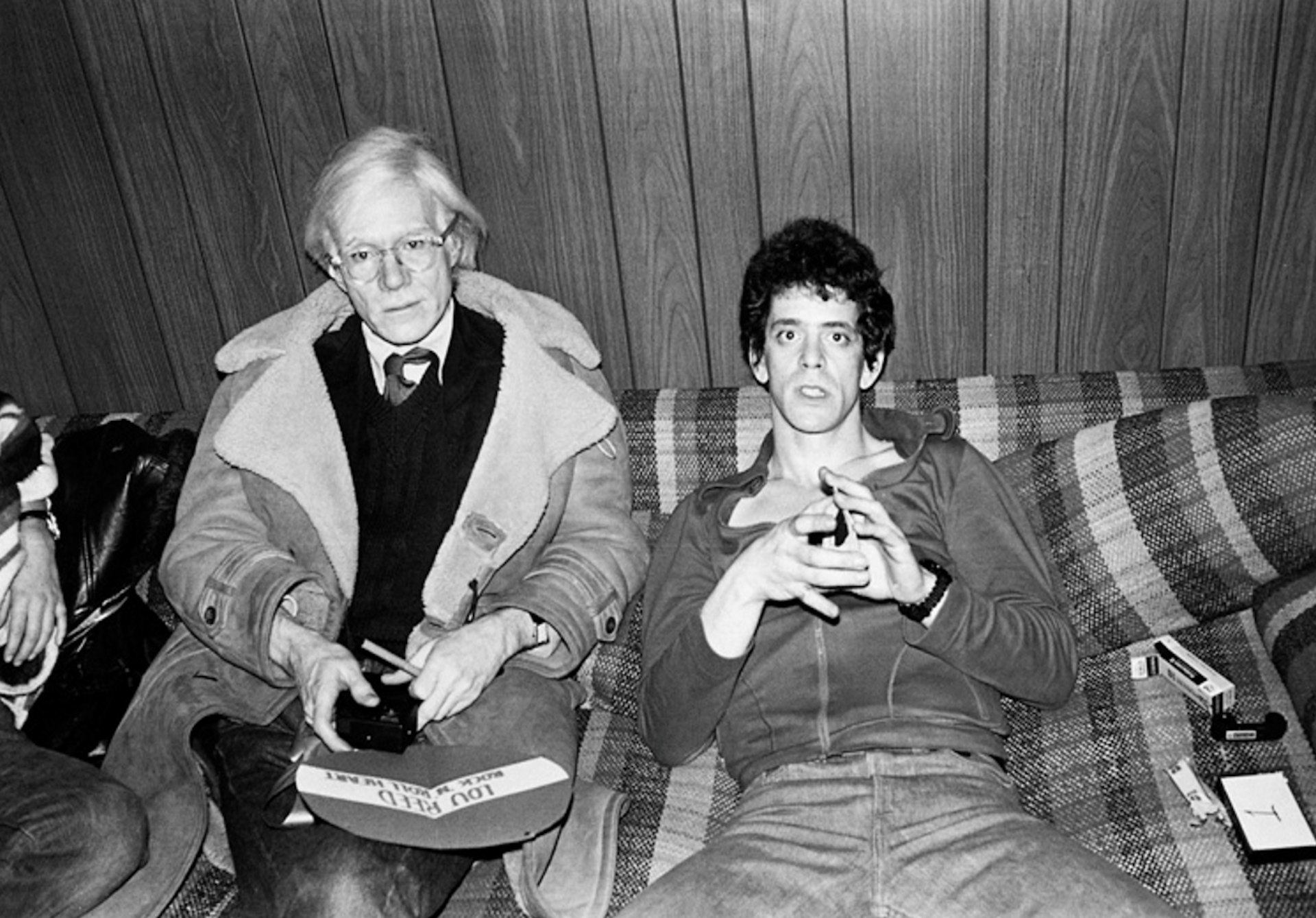 Andy Warhol and Lou Reed, 1976.