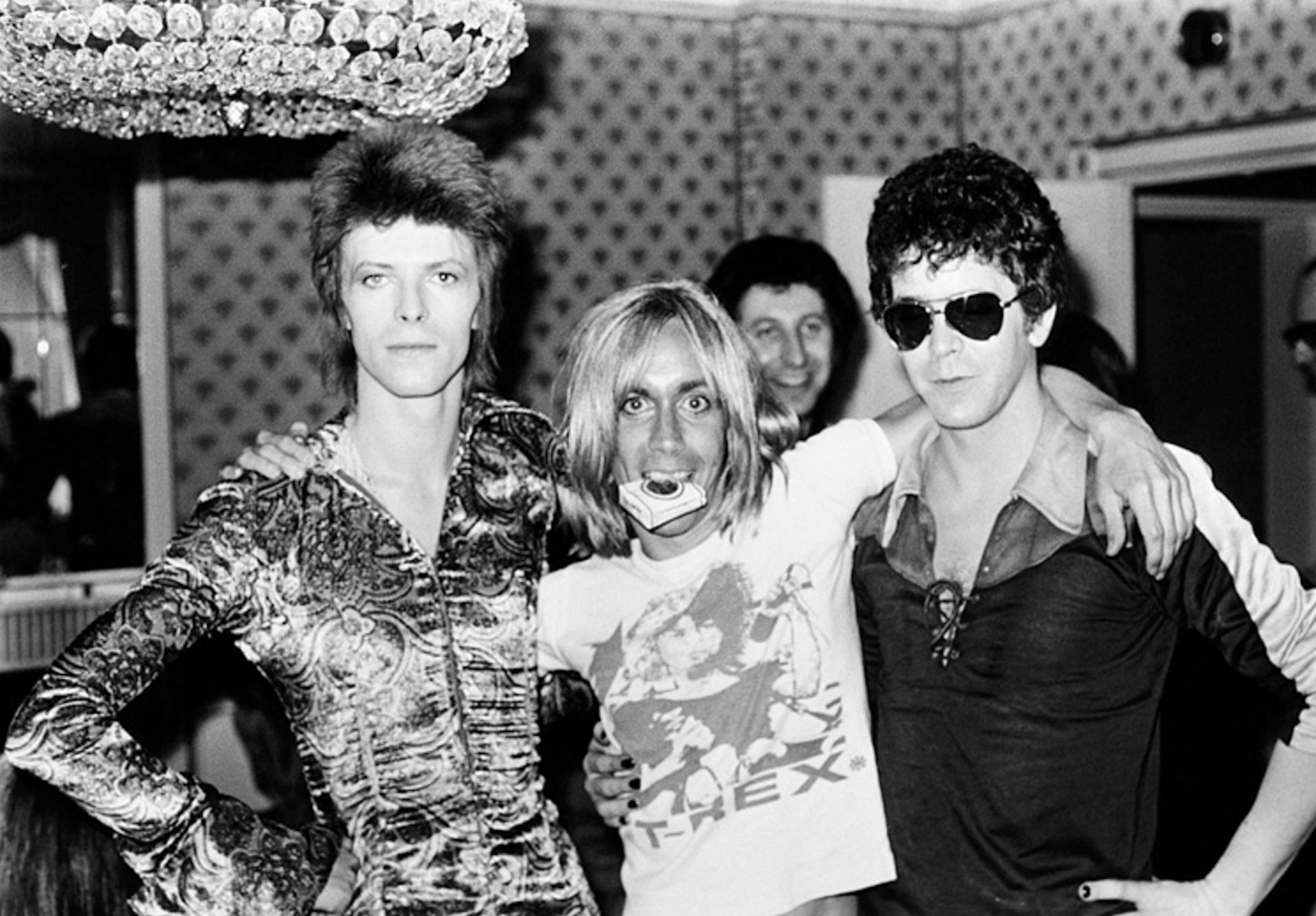 Bowie, Iggy and Lou; London, 1972.