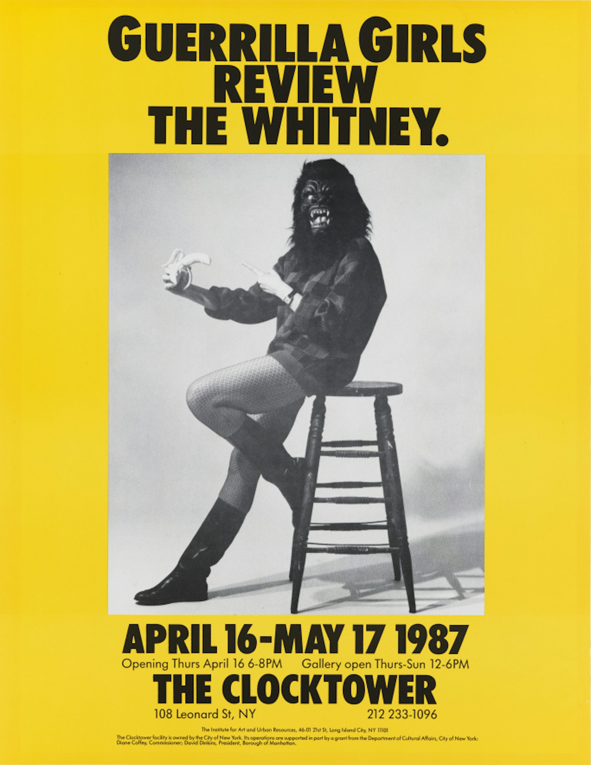 Guerrilla Girls Review the Whitney, 1987, Guerrilla Girls. Courtesy the Whitney.