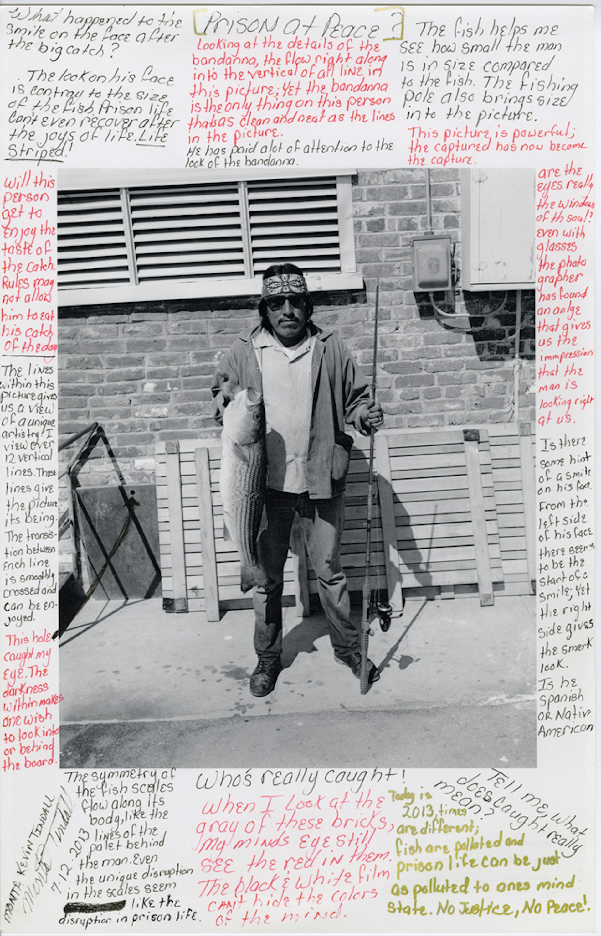 Fish Caught at Ranch 9.17.75 by Kevin Tindall, 2013. Courtesy of Nigel Poor.