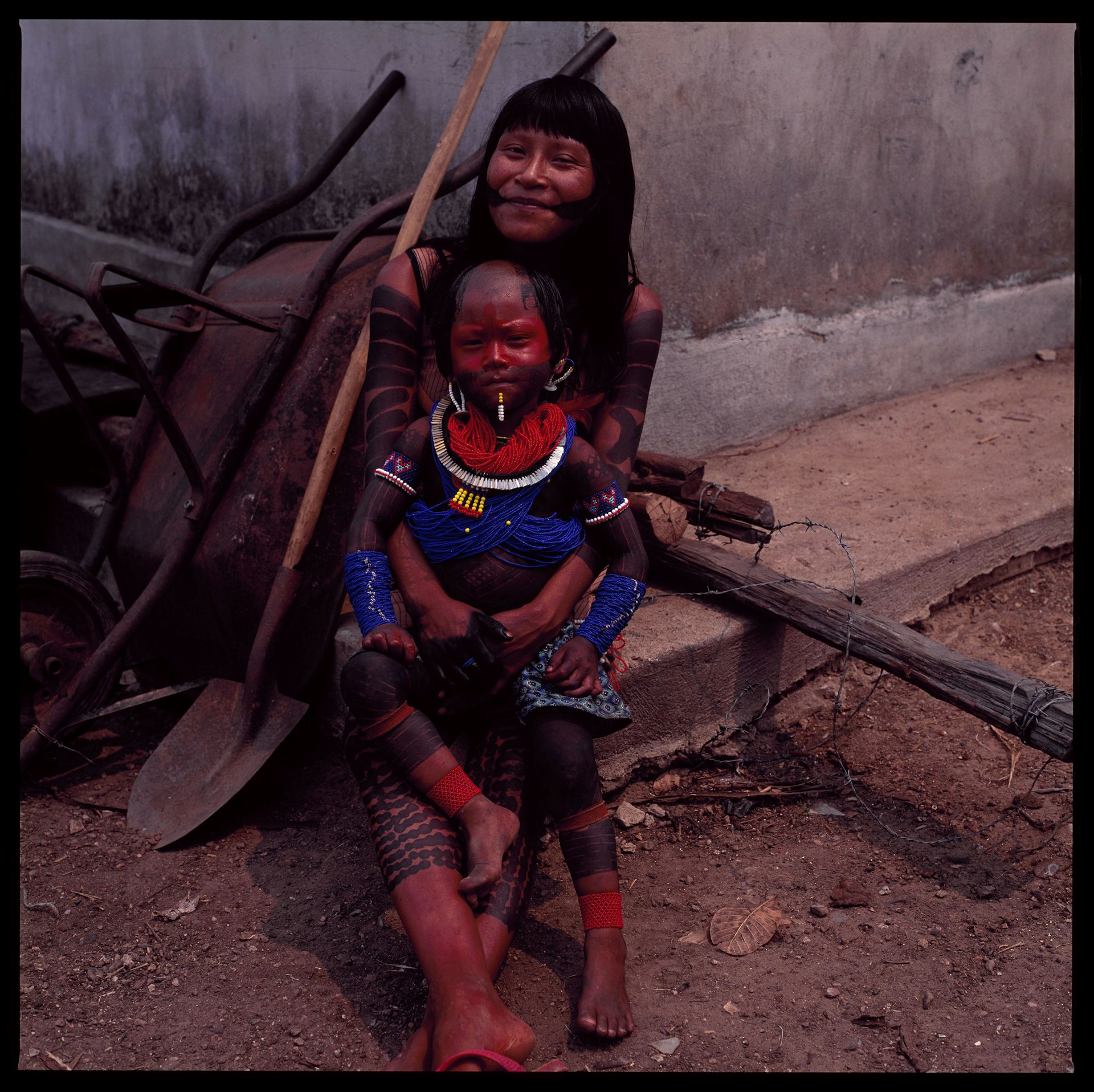 People of the Gorotire, Kayapó near the Seco River. Pará, Brazil. 1992 © Miguel Rio Branco / Magnum Photos