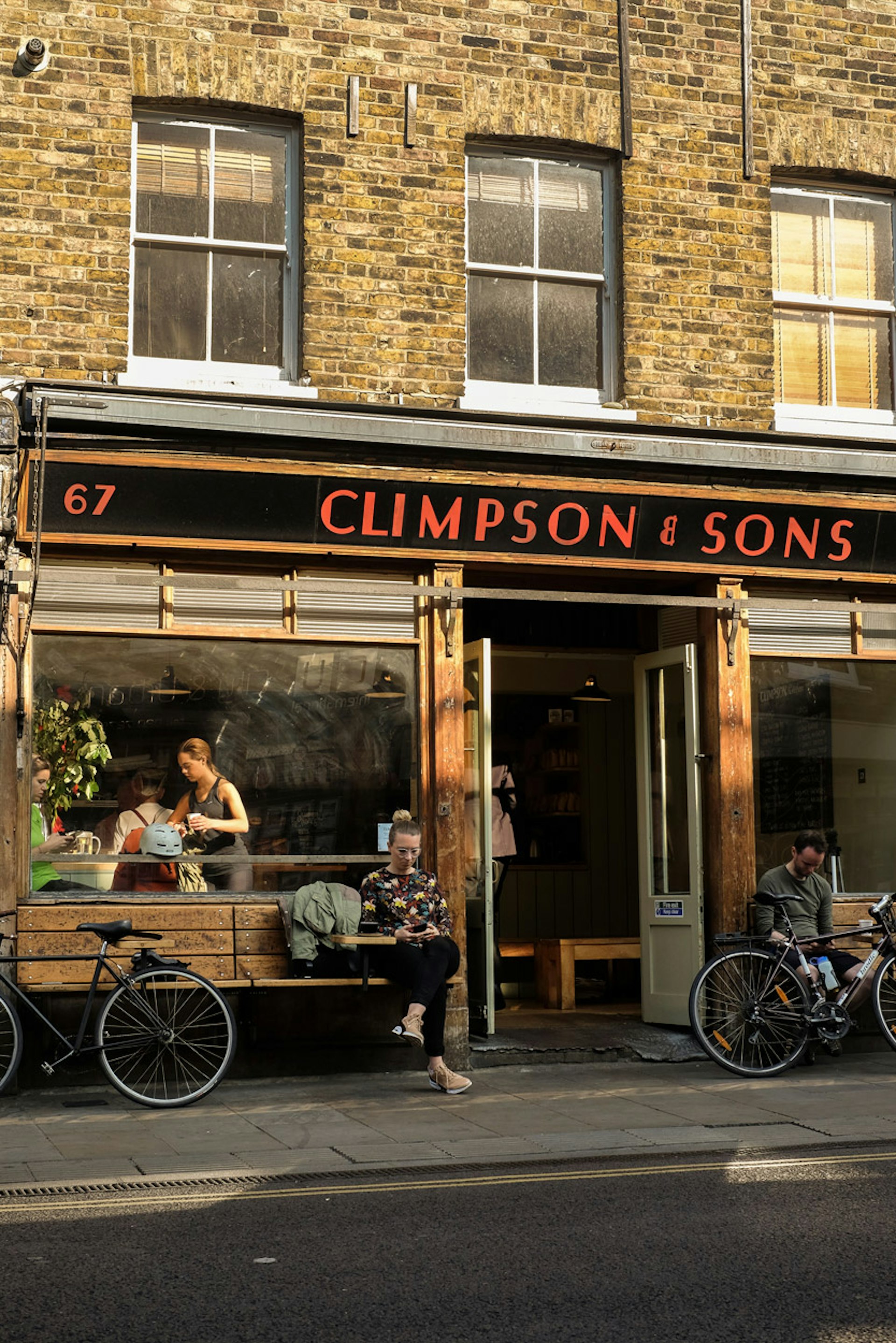 Climpson & Sons. Coffee roastery and café, London Fields.