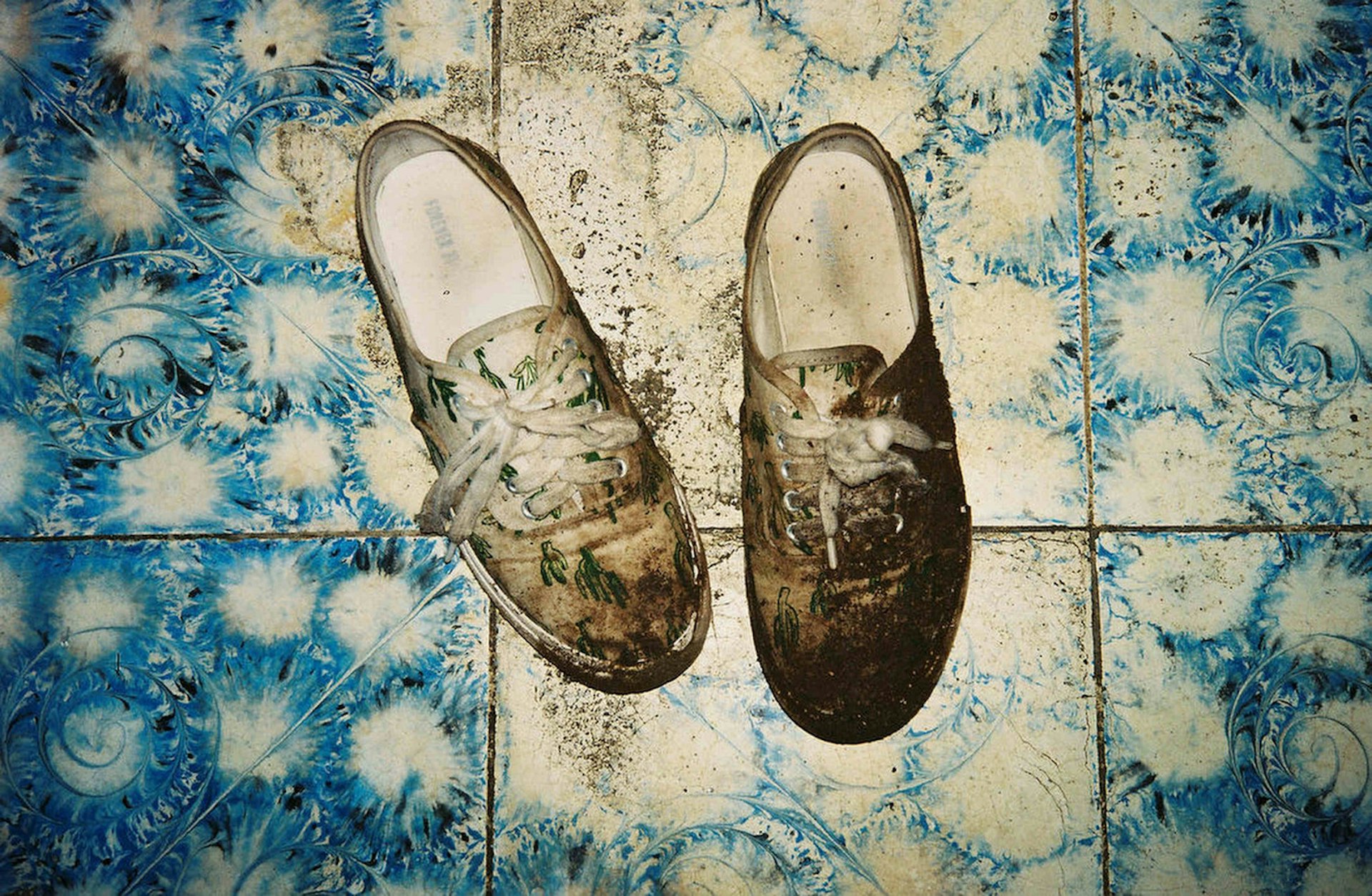 Shoes after crossing the border from Nicaragua into Honduras.