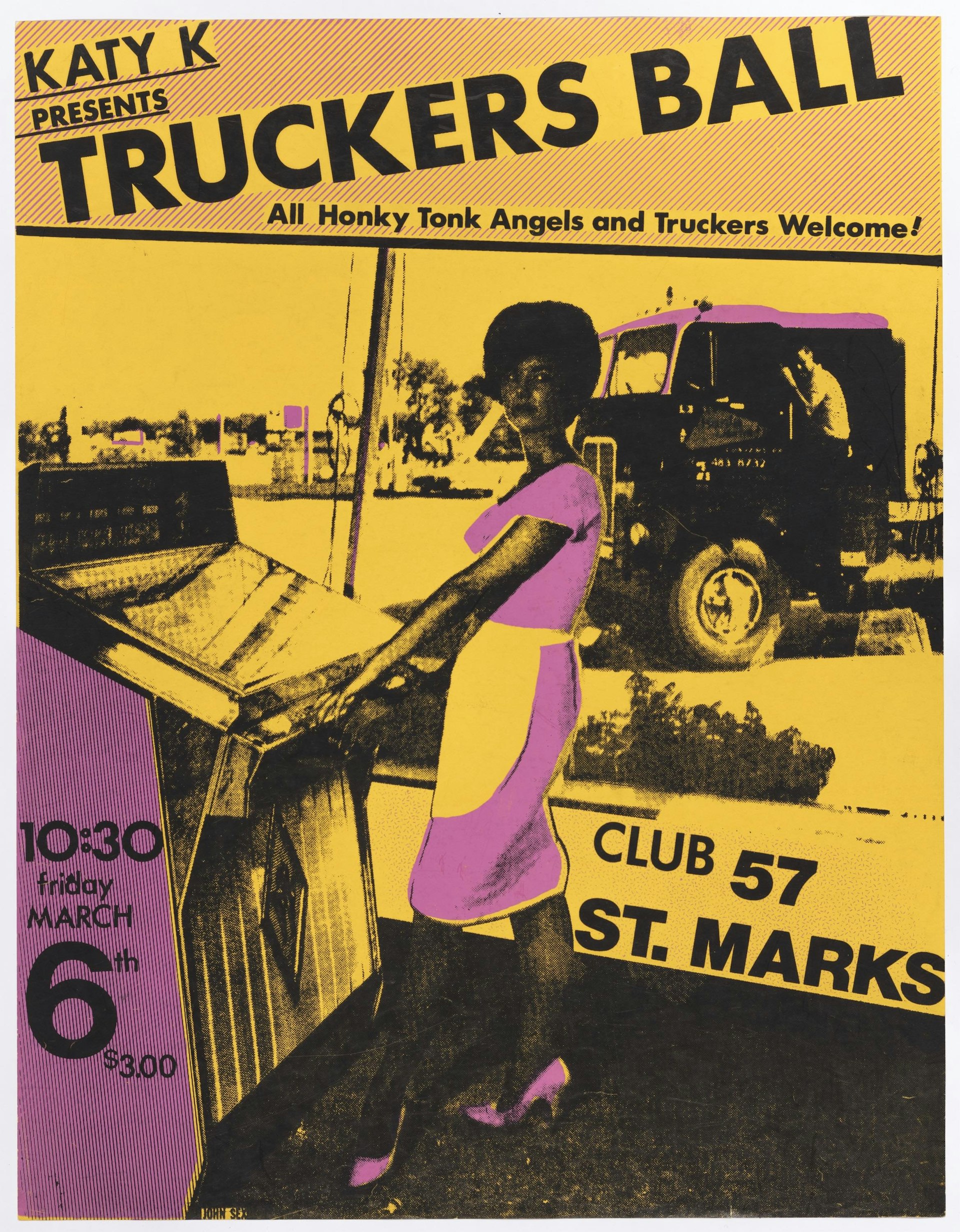 John Sex (American, 1956–1990). Truckers Ball, 1981. Silkscreen. The Museum of Modern Art, New York. Department of Film Special Collections