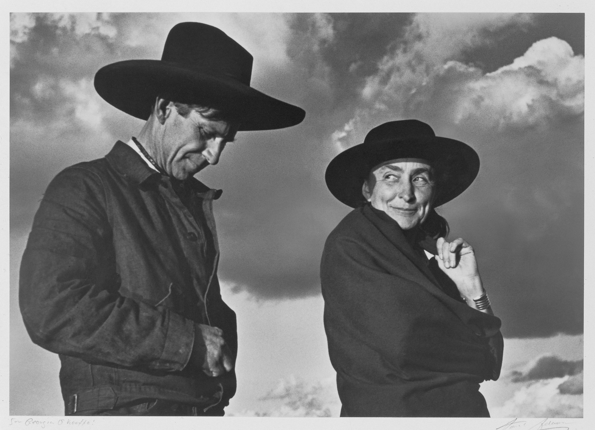 Ansel Adams (American, 1902–1984). Georgia O’Keeffe and Orville Cox, 1937. Georgia O’Keeffe Museum, Santa Fe, N.M.; Gift of The Georgia O’Keeffe Foundation, 2006.06.1480. © 2016 The Ansel Adams Publishing Rights Trust