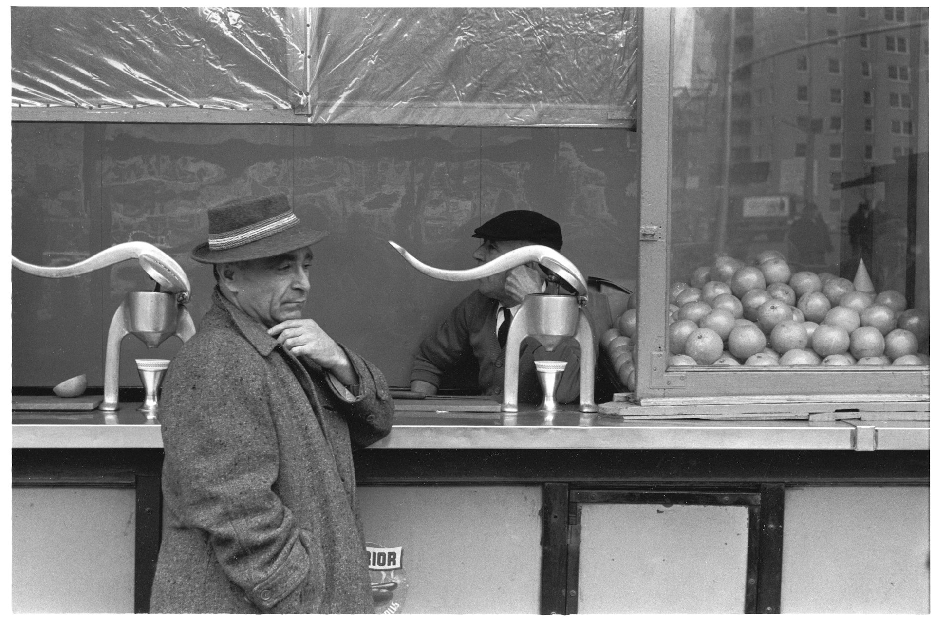 Orange juice stand, 1960