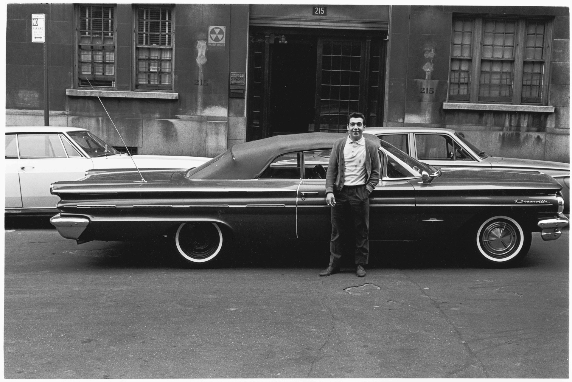 Pontiac Bonneville and its proud owner, 1965