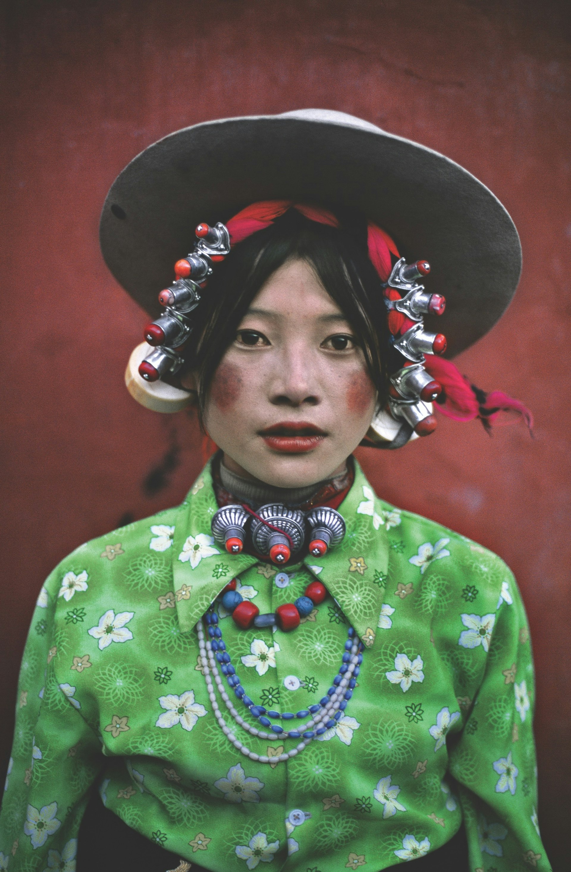 Young Woman at a Horse Festival, Tagong, Tibet, 1999.