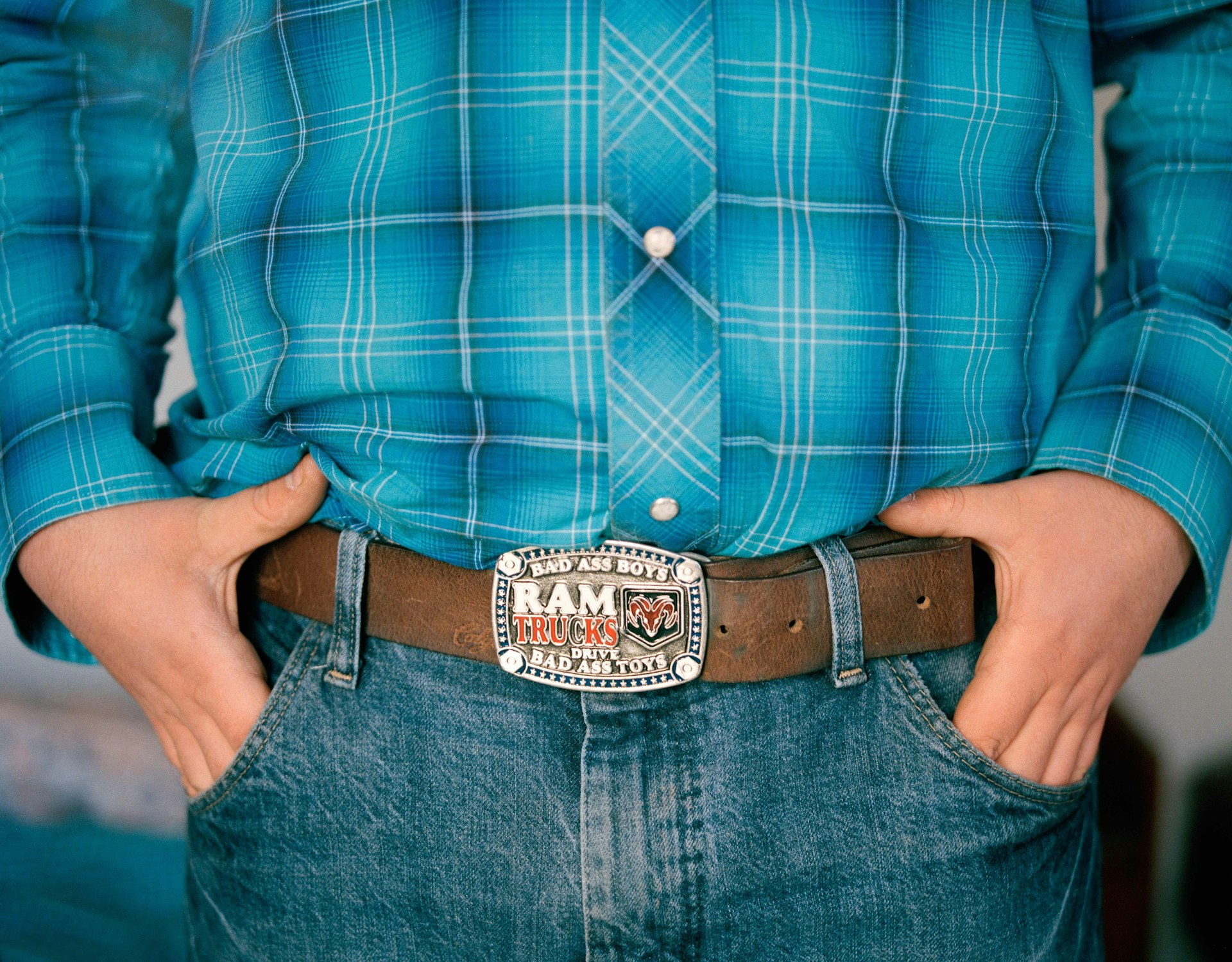 Western rider Matthew Faircroft-Robert’s belt