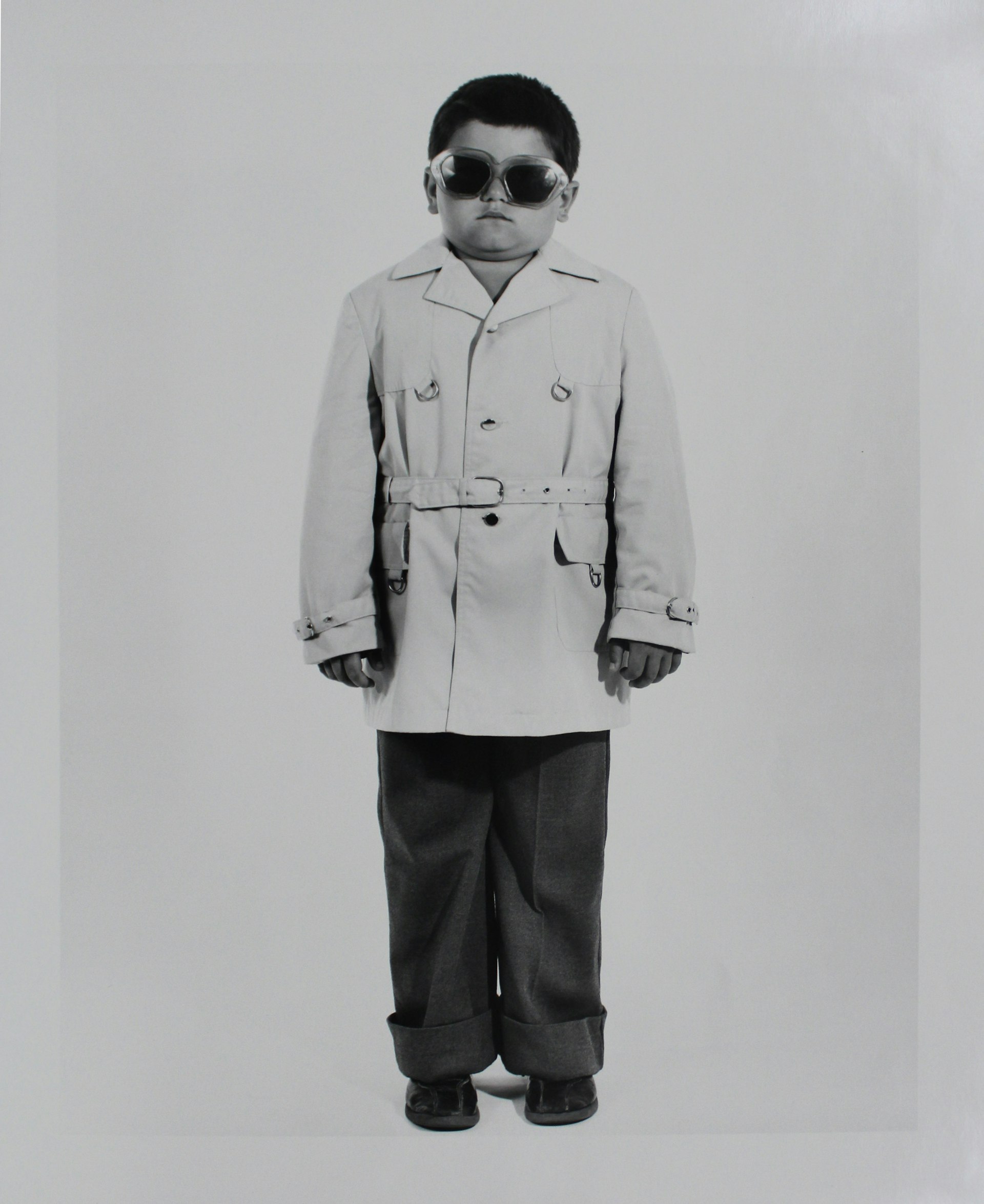Boy with Trench Coat and Sunglasses, 1977