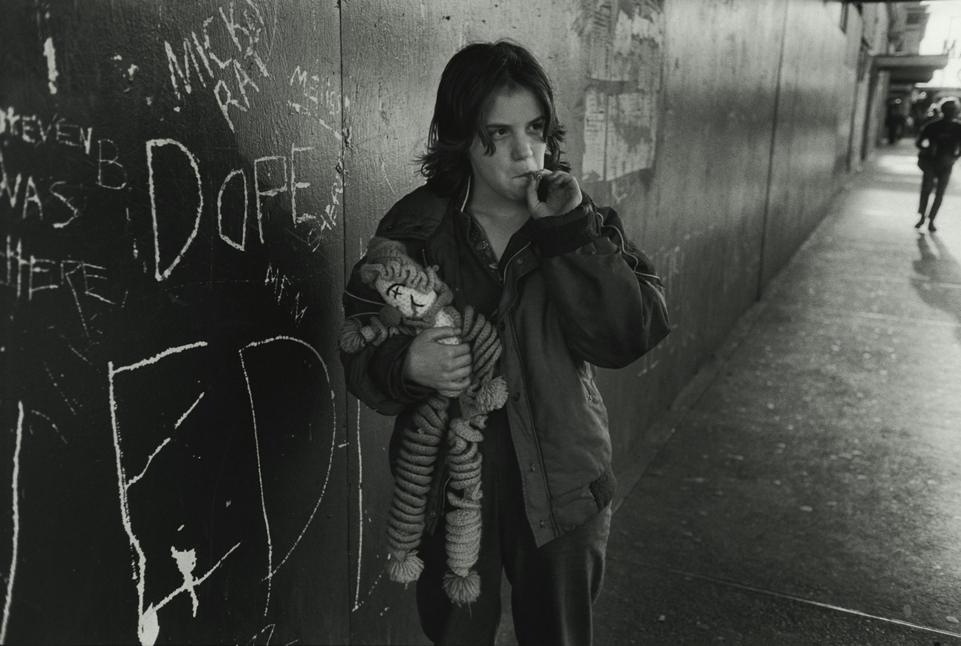 Lillie with her rag doll. Seattle, Washington From the series Streetwise, 1983 © Mary Ellen Mark/ Courtesy Howard Greenberg Gallery New York