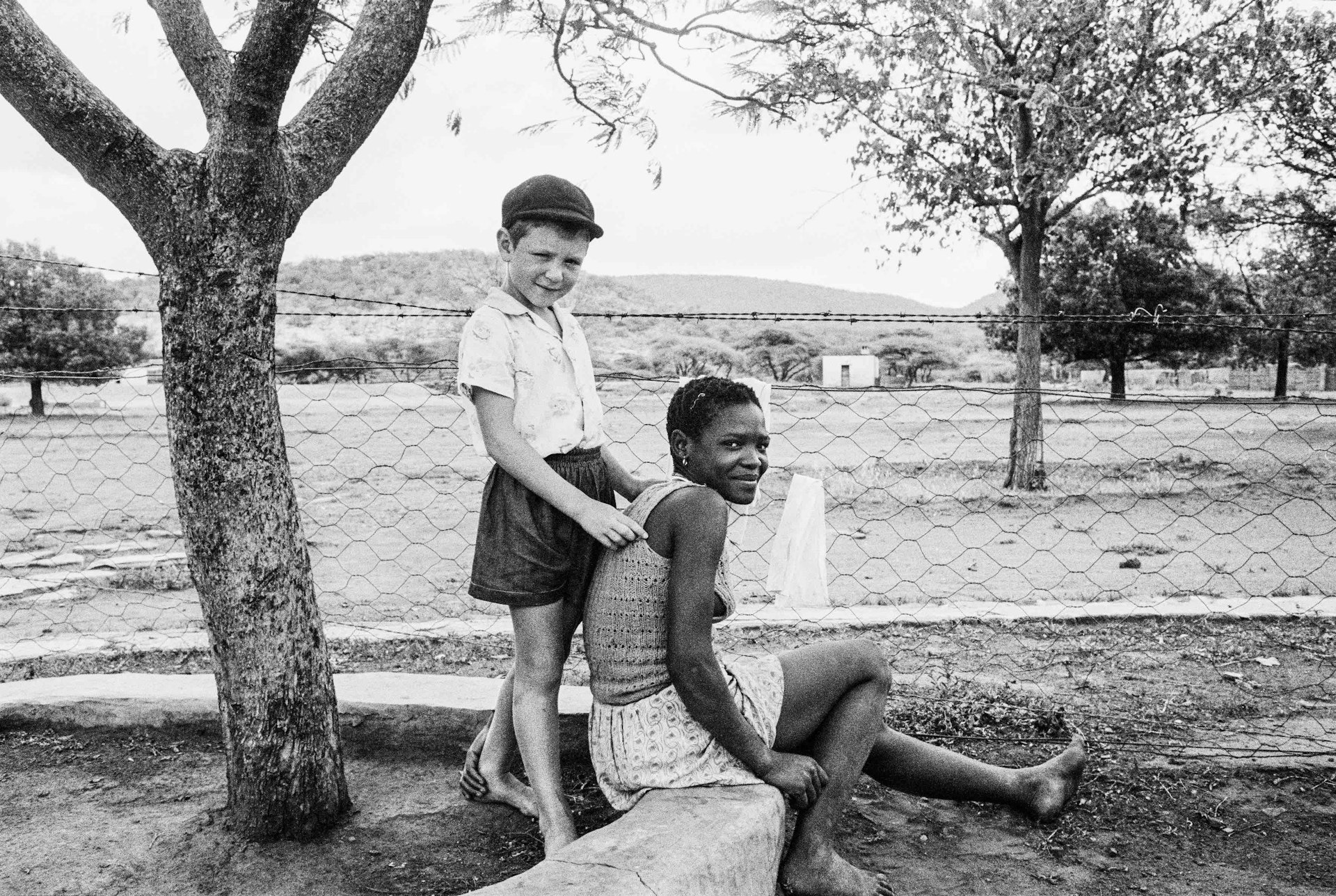 Some Afrikaners: A farmer's son with his nursemaid, Heimweeberg, Nietverdiend, Western Transvaal.