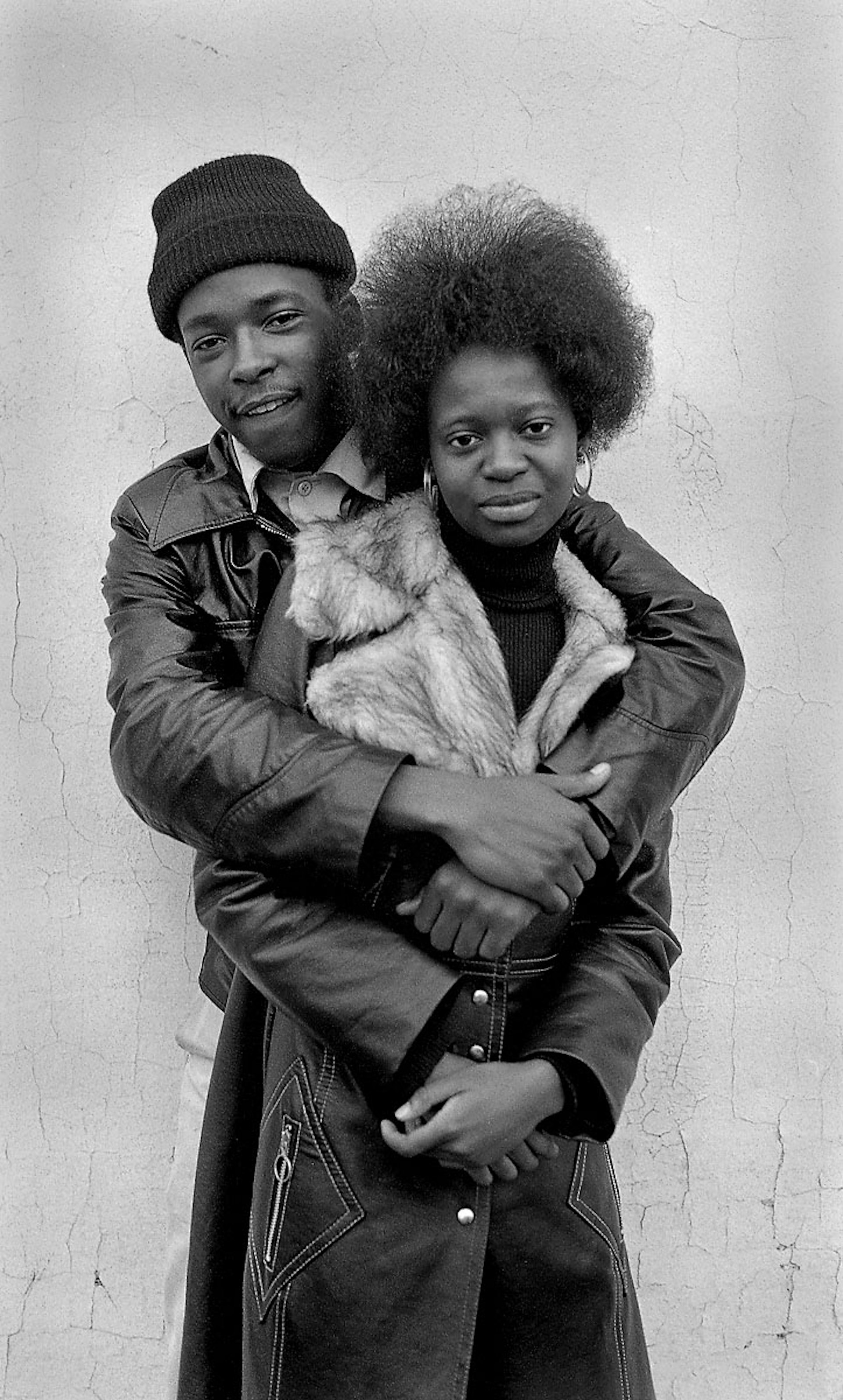 Man hugging woman, 1974