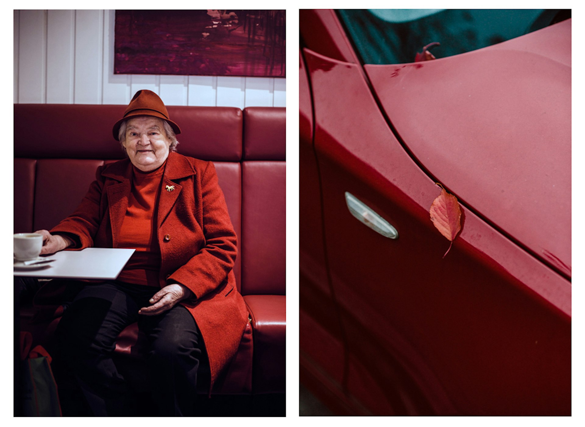 Amalia / Red Car, Red Leaf