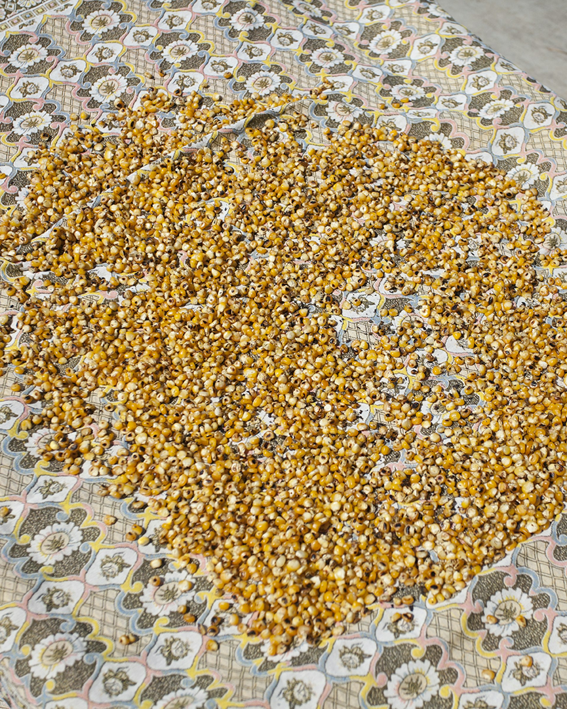 Corn on charpai © Mahtab Hussain 