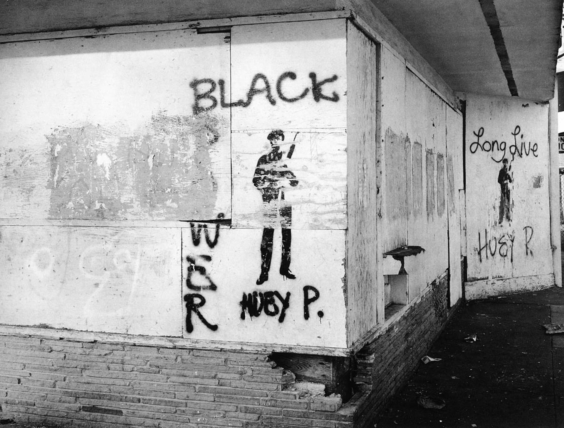 Lewis Watts, Graffiti, West Oakland, 1993, courtesy of the photographer, from "All Power: Visual Legacies of the Black Panther Party," PCNW 2018