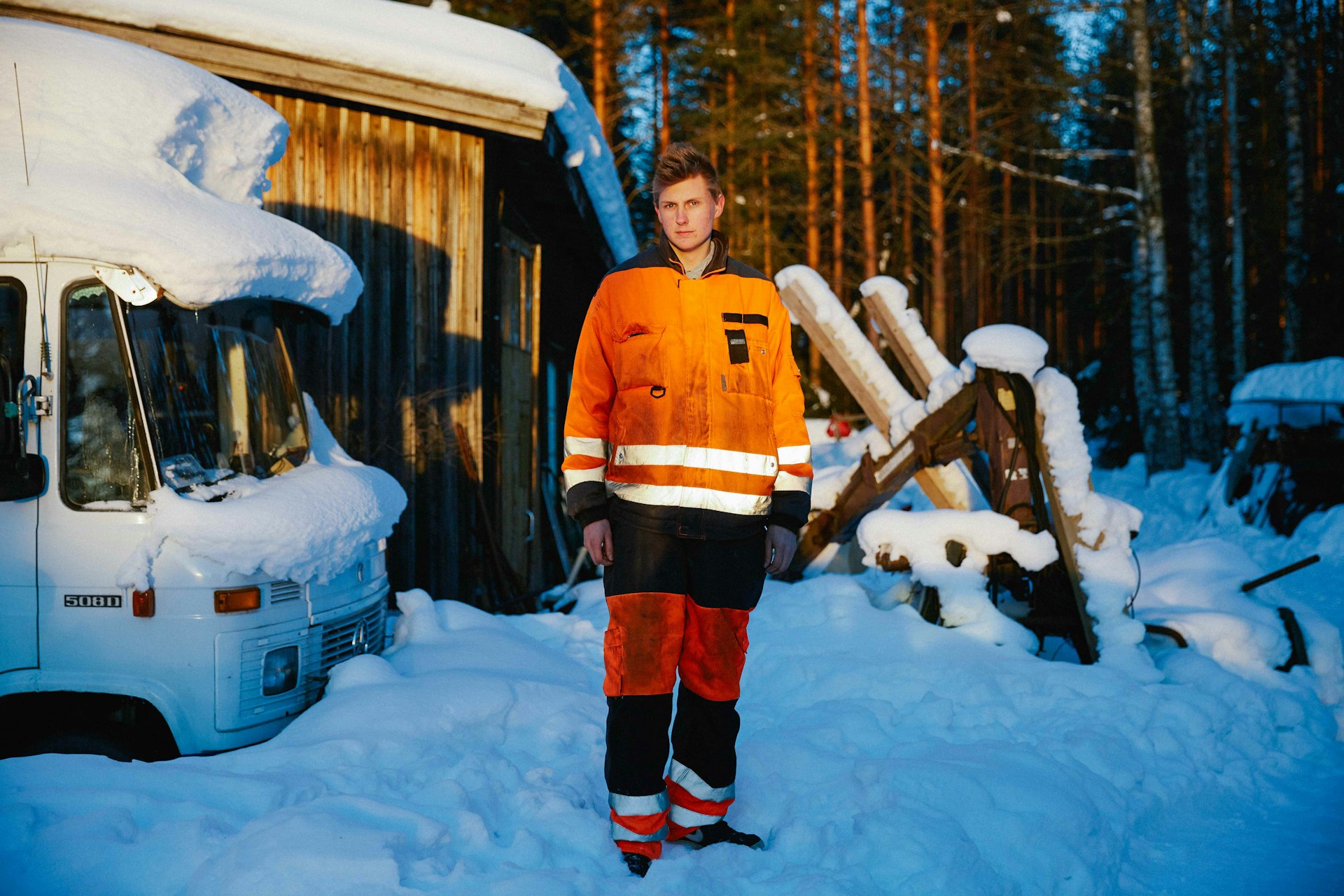 Juuso Lilja, 16, has been a mechanical hobbyist since before he could reach the pedals.