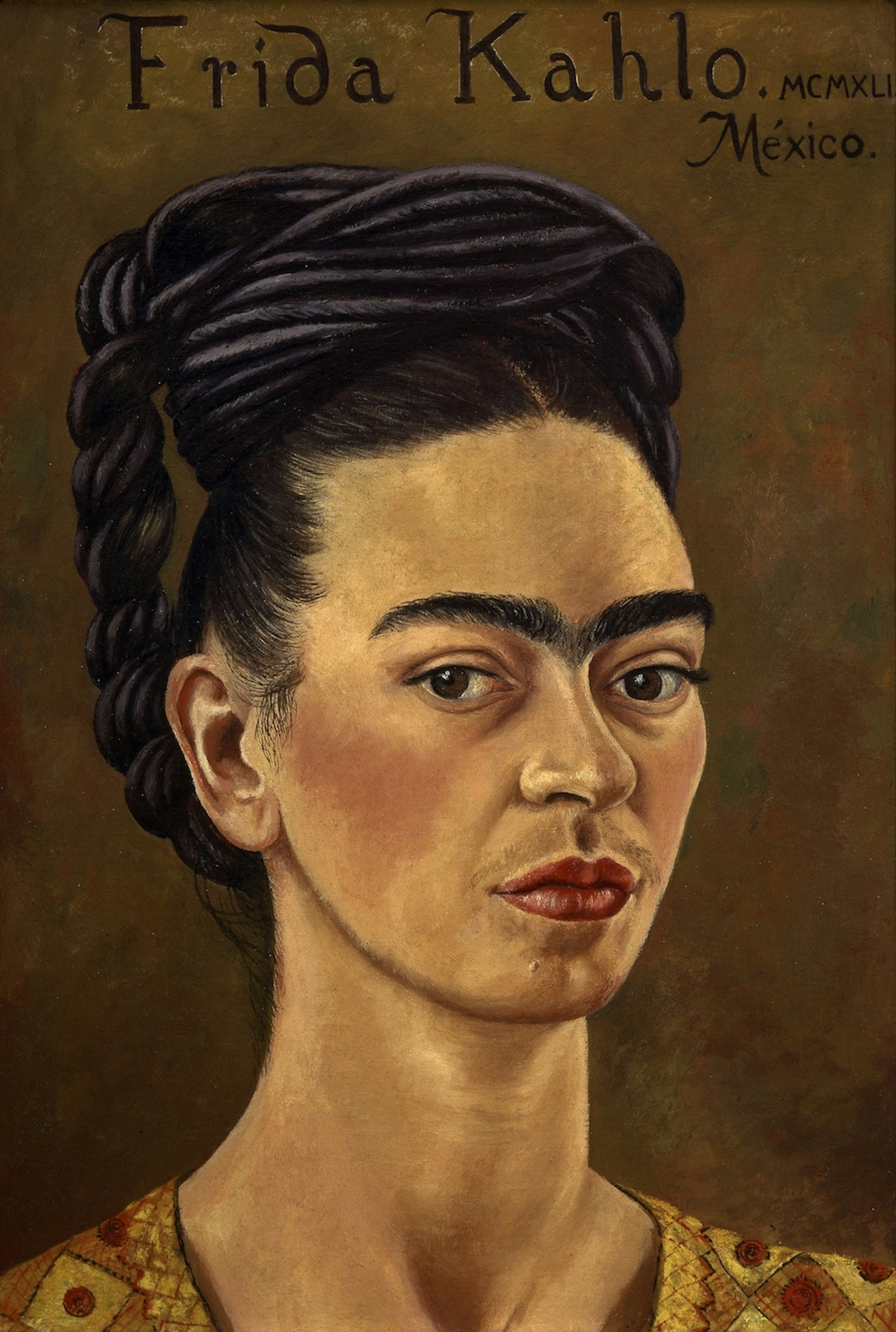 Self-portrait, Frida Kahlo, 1941 © The Jacques and Natasha Gelman Collection of 20th Century Mexican Art and The Vergel Collection