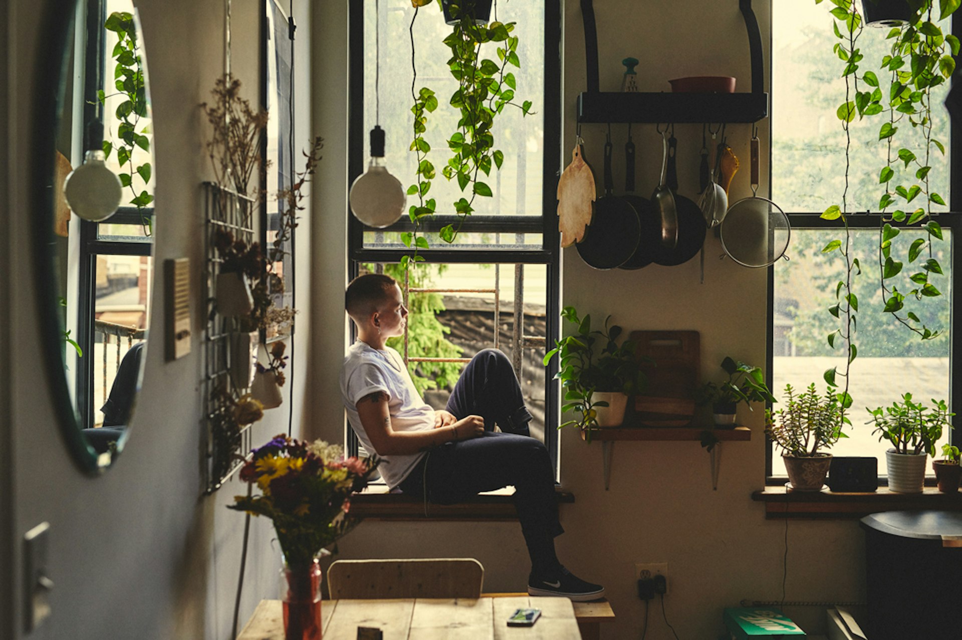 Lacey Baker at home in Brooklyn