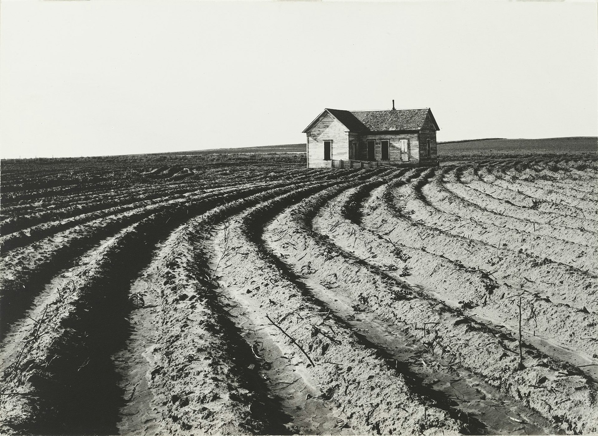 Dorothea Lange.  Tractored Out, Childress County, Texas.1938