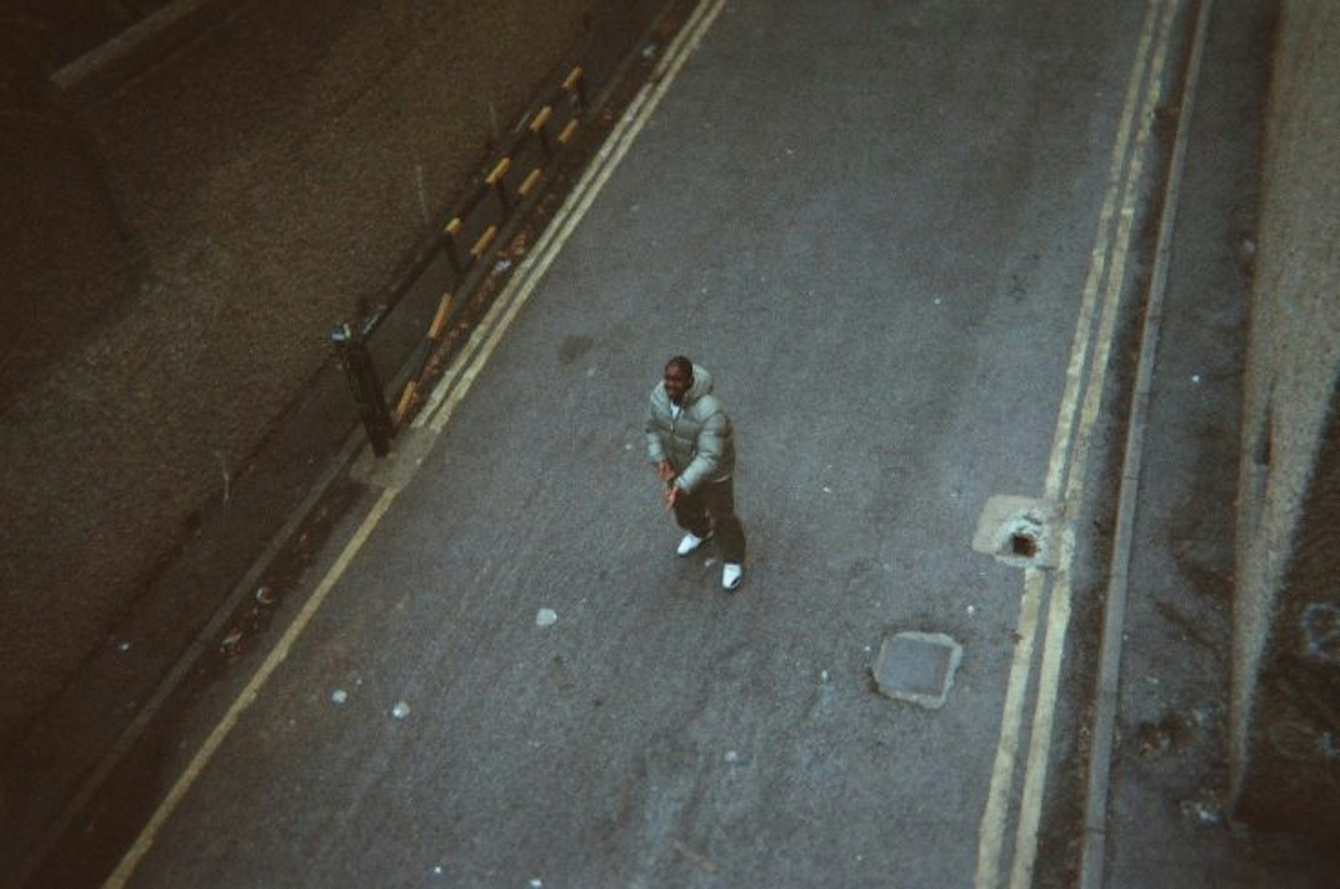 Brixton rapper Rippa on a night time walk around London