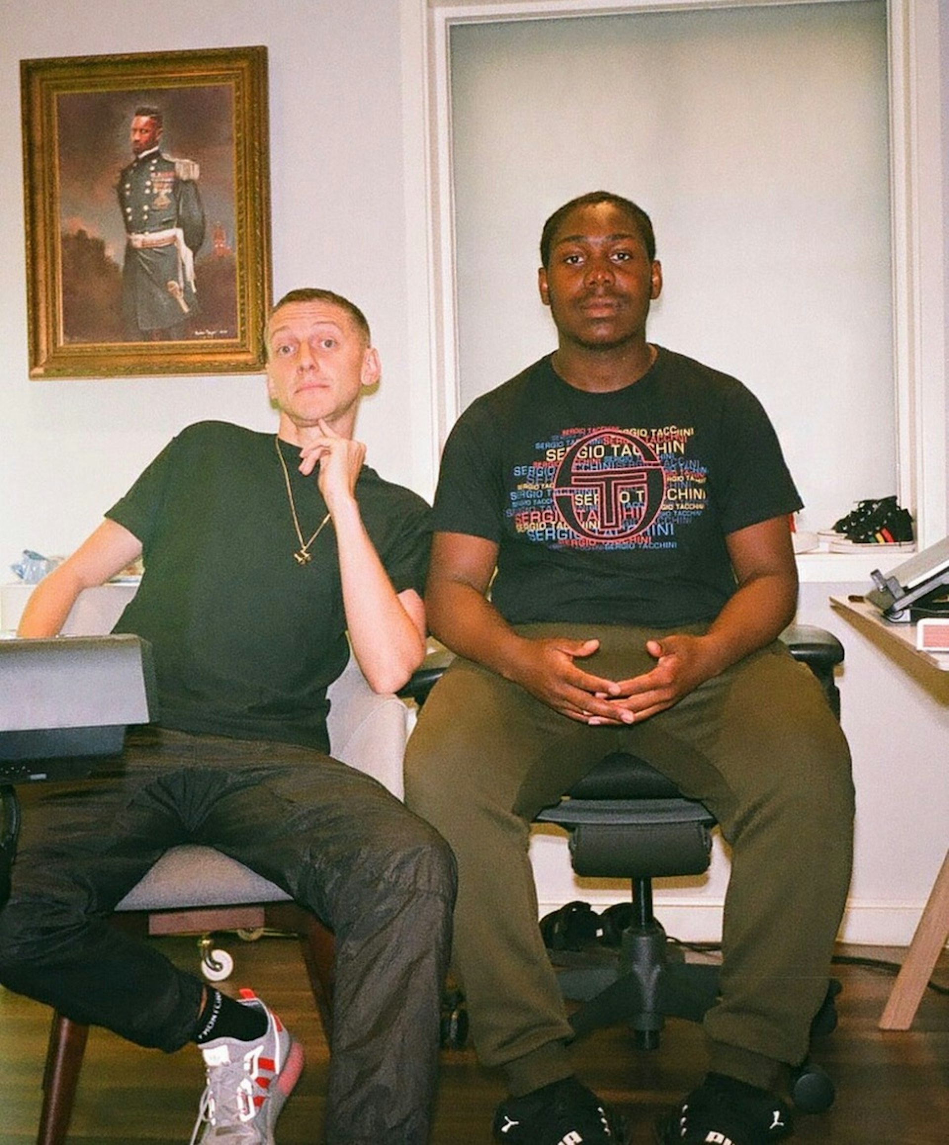 Toddla T and Rippa in the studio, by Ciaran Thapar.